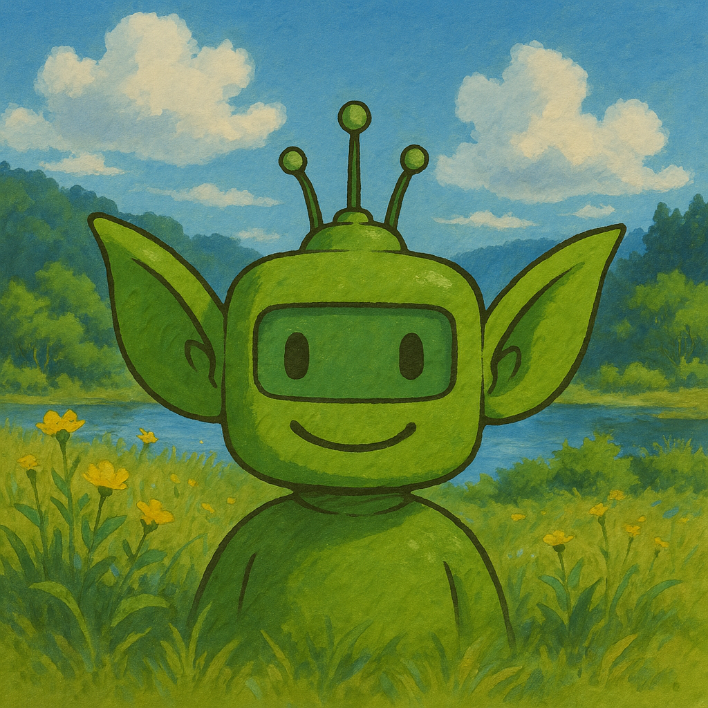 Goblin in Ghibli nature style